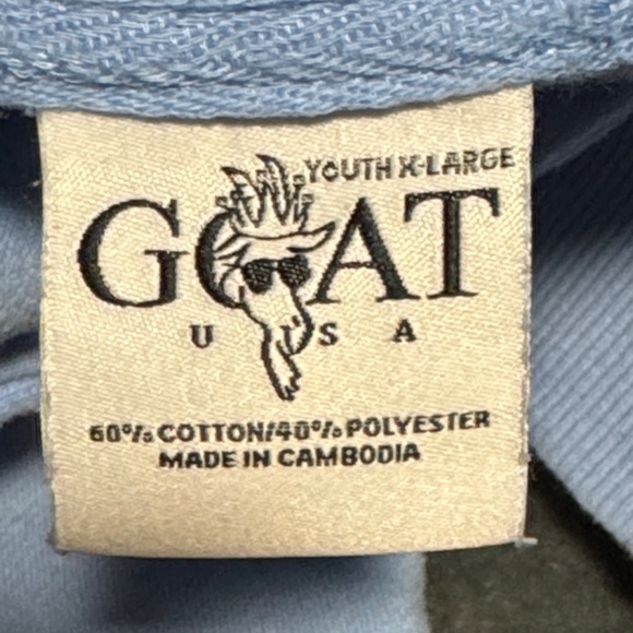 GOAT Blue Hoodie with Embroidered Patch - Picture 6 of 6